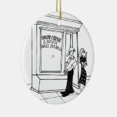 Cartoon 2458 van de scheiding keramisch ornament (Rechts)