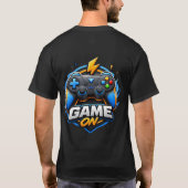 Cartoon 3D Gaming Controller Logo T-Shirt Ontwerp (Achterkant)