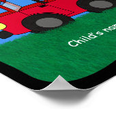 Cartoon 4 Wheel Drive Sport Utility Vehicle Poster (Hoek)