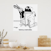 Cartoon 5490 van het Hof Poster (Keuken)