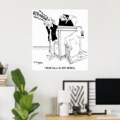 Cartoon 5490 van het Hof Poster (Thuiskantoor)