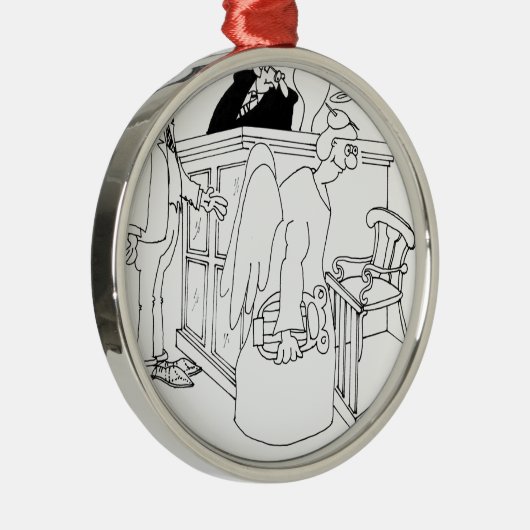 Cartoon 5621 van het Hof Metalen Ornament (Rechts)