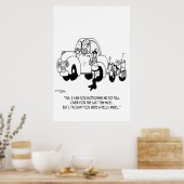 Cartoon 6202 van de politie poster (Keuken)