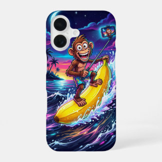 Cartoon Aap Banaan Pret Hoesje iPhone 16 Hoesje