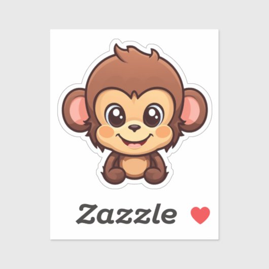 Cartoon aap sticker (Vel)