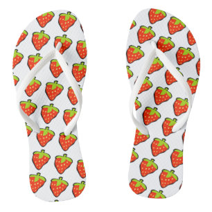 Cartoon Aardbeien Patroon Teenslippers