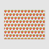 Cartoon Aardbeien Patroon Tissuepapier (Voorkant)