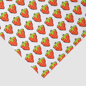 Cartoon Aardbeien Patroon Tissuepapier (Detail)