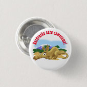 Cartoon Aardvark Ronde Button 3,2 Cm (Voorkant /achterkant)