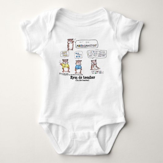 Cartoon Abrahamster Funny Baby Romper (Voorkant)