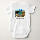 Cartoon Abrahamster Funny Baby Romper (Achterkant)
