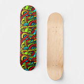 Cartoon Abstract Skateboard (Voorkant)