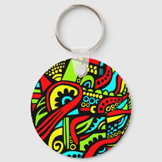 Cartoon Abstract Sleutelhanger (Voorkant)