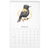 Cartoon Abstracte Big Eyed Birds Kalender (Mar 2027)
