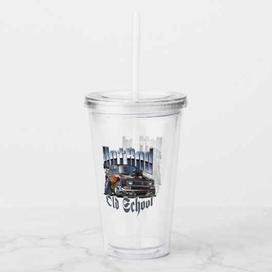 Cartoon Acryl Drinkbeker (Voorkant)