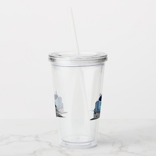 Cartoon Acryl Drinkbeker (Links)