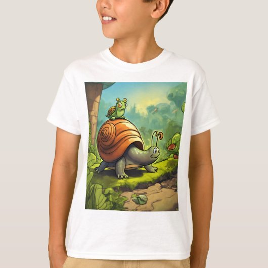 Cartoon afbeelding van doodsangst t-shirt (Voorkant)