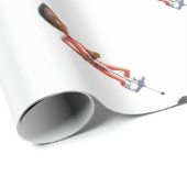 Cartoon African American Boy met behulp van een po Cadeaupapier (Rol Hoek)