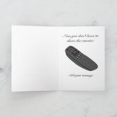 Cartoon afstandsbediening Funny Sympathy Card Kaart (Binnen)