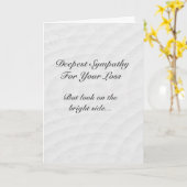 Cartoon afstandsbediening Funny Sympathy Card Kaart (Gele Bloem)