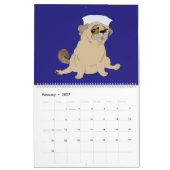 Cartoon Agenda Kalender (Feb 2027)