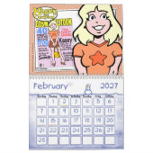 Cartoon Agenda Kalender (Feb 2027)
