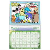 Cartoon Agenda Kalender (Mar 2027)