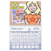Cartoon Agenda Kalender (Feb 2026)