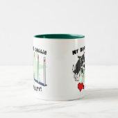 Cartoon Agility Border Collie Mok (Center)