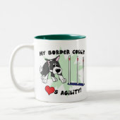 Cartoon Agility Border Collie Mok (Links)