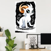 Cartoon | AI Art Poster (Thuiskantoor)