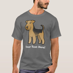 Cartoon Airedale Terrier/Welsh Terrier T-shirt