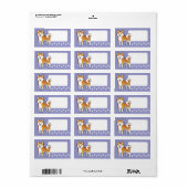Cartoon Akita Inu/Shiba Inu Etiket (Full Sheet)