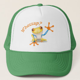Cartoon Albino Red Eye Tree Frog Trucker Pet