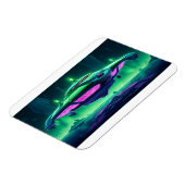 Cartoon Alien Spaceship Magneet (Linkerzijde)