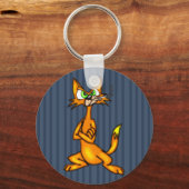 Cartoon Alley Cat Sleutelhanger (Voorkant)