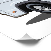 Cartoon Ambulance Auto Foto Afdruk (Hoek)