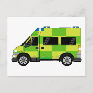 Cartoon Ambulance Briefkaart