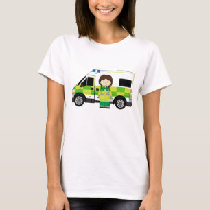 Cartoon Ambulance en EMT T-shirt