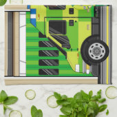 Cartoon Ambulance en EMT Theedoek (Gevouwen)