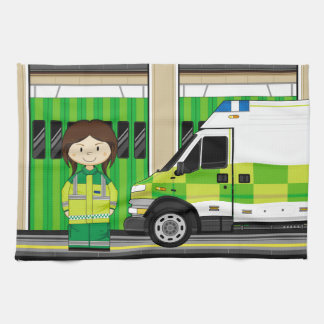 Cartoon Ambulance en EMT Theedoek
