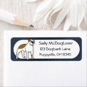 Cartoon American Bulldog Etiket (Insitu)
