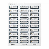 Cartoon American Bulldog Etiket (Full Sheet)