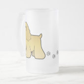 Cartoon American Cocker Spaniel Matglas Bierpul (Voorkant links)