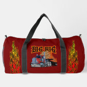 Cartoon Amerikaanse truck "Big Rig" Plunjezak (Achterkant)