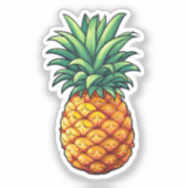 Cartoon anananas sticker (Voorkant)