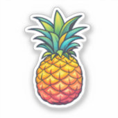 Cartoon ananas sticker (Voorkant)