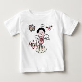 Cartoon Angel Girly Baby Tutu Bodysuit (Voorkant)