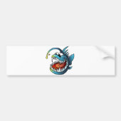 Cartoon Angler Fish Bumpersticker (Voorkant)
