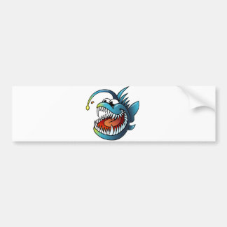 Cartoon Angler Fish Bumpersticker